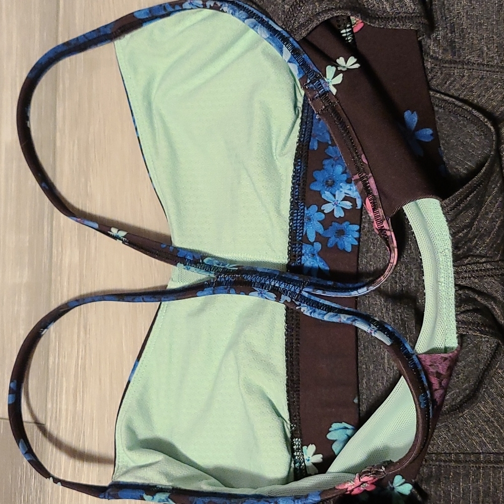 💀Lululemon Roll Out Tank in Heathered Black / Petal Pop Multi / Black - Picture 13 of 14